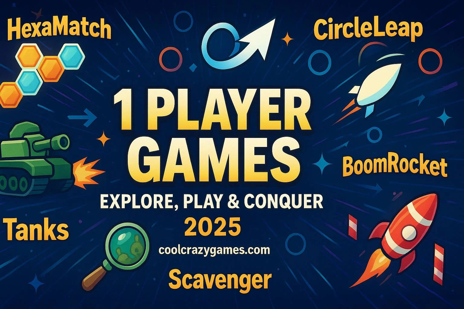 1 player games Explore Play Conquer image