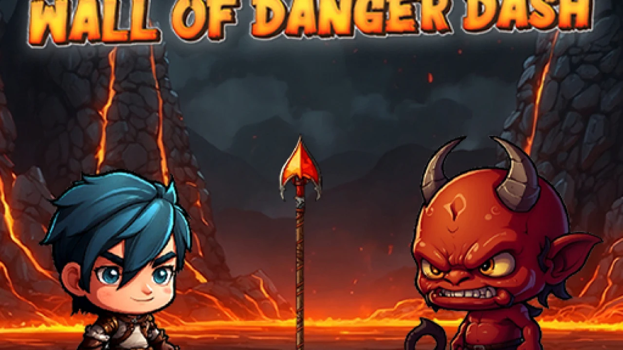 Survive the Side Scrolling Chaos in Wall Of Danger Dash image