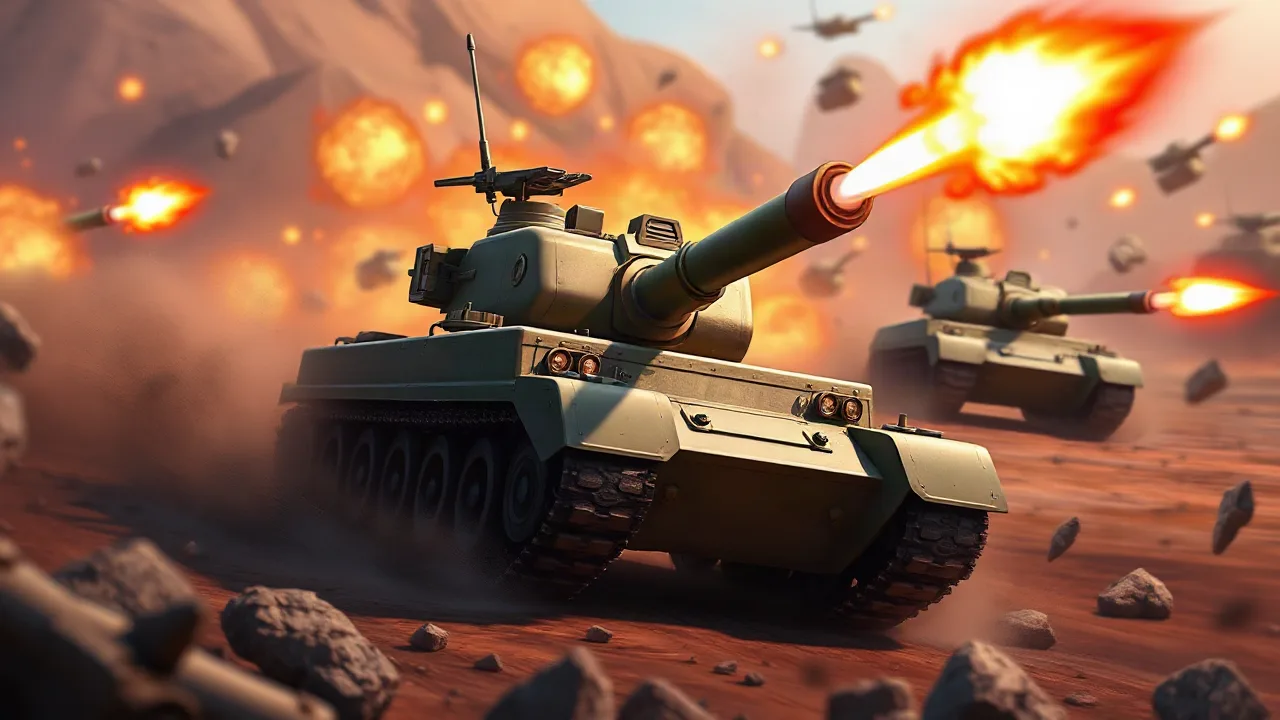 Unleash Chaos with the Explosive Action of Crazy Tanks image