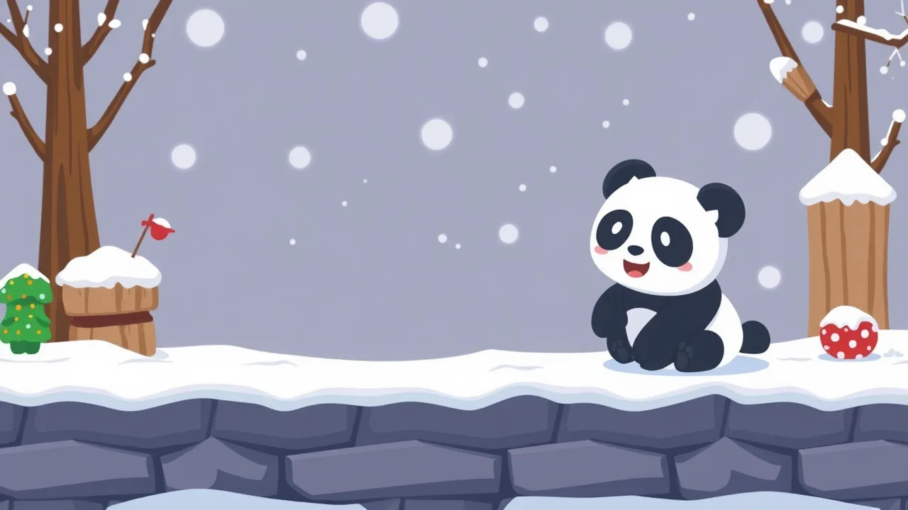 Adorable Winter Fun Awaits in Snow Panda image