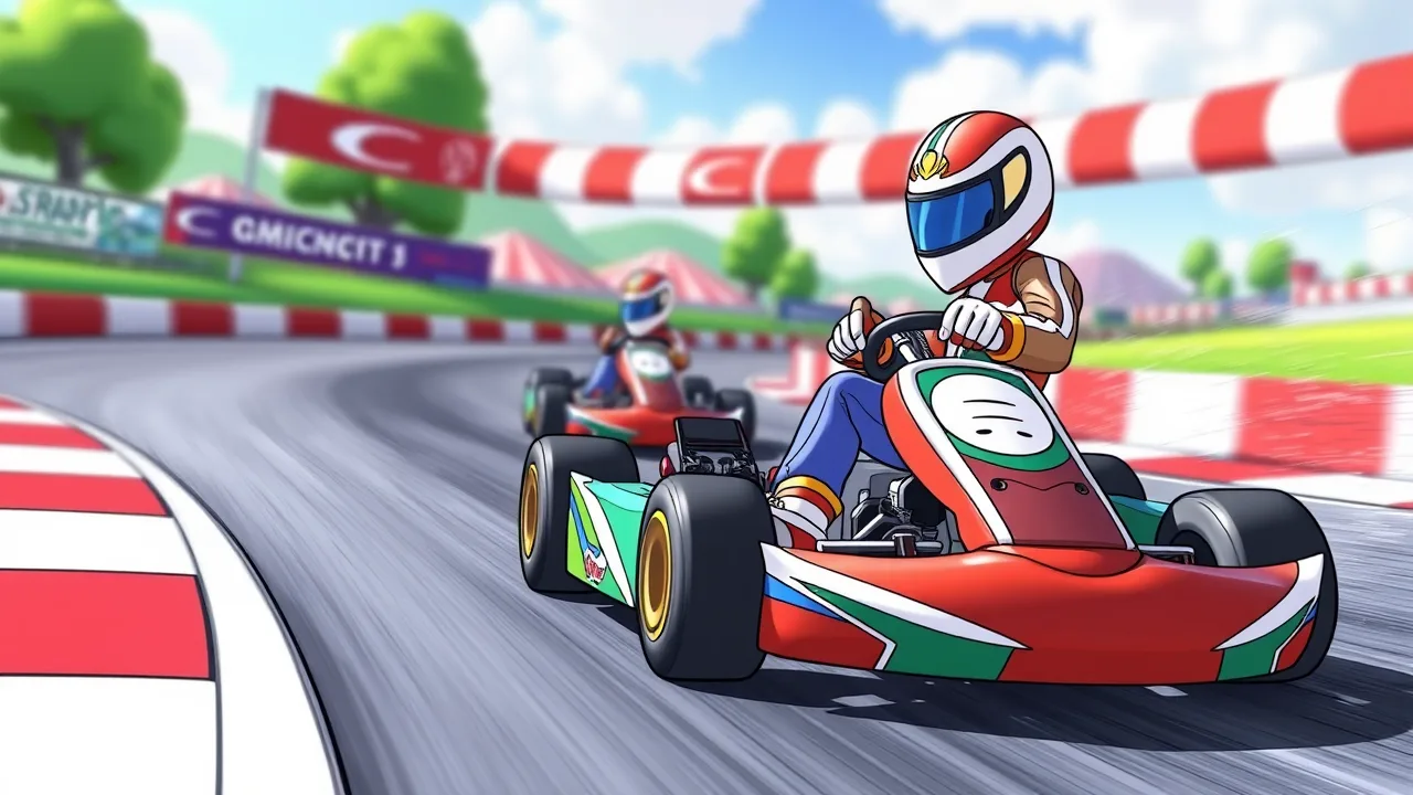 Kart Strop Challenge: Speed and Colorful Kart Racing Fun image
