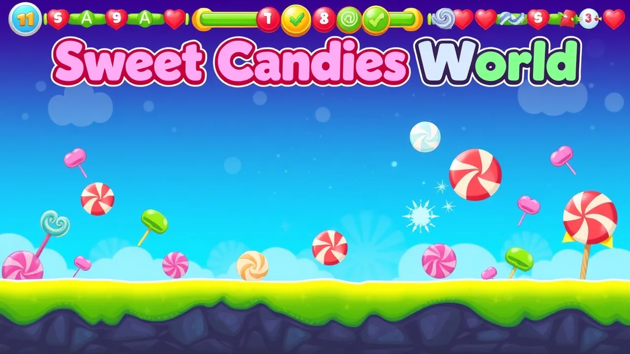 Explore the Action-Packed Levels of Sweet Candies World image
