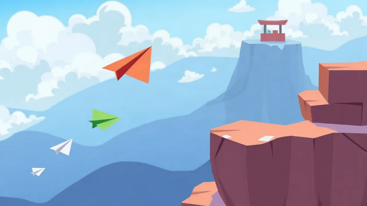 Soar Through the Skies in PAPERLY: PAPER PLANE ADVENTURE image