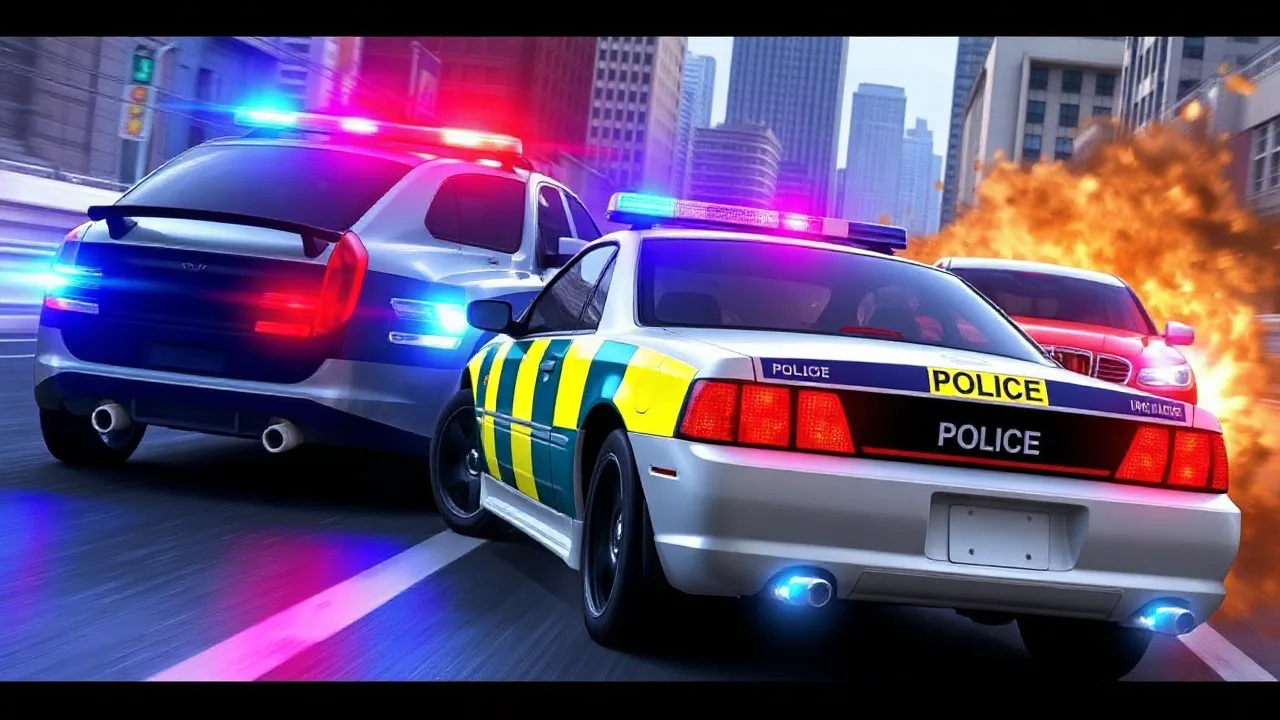 Vehicle Transport Police Simulator: High-Speed Driving Action image