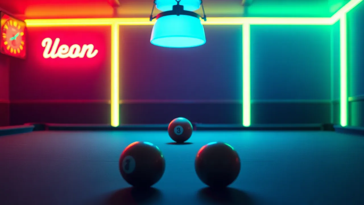 Neon Billard Pool Is the Ultimate 8 Ball Billiard Challenge image