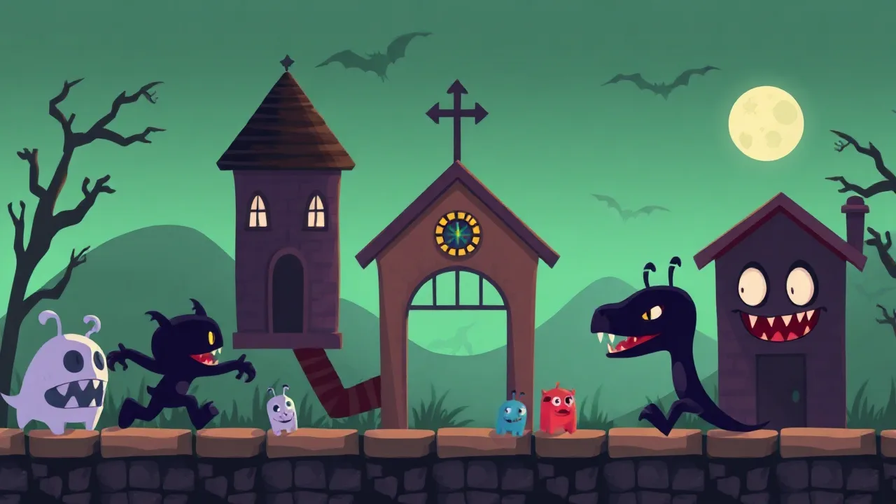 Exploring the Monster School Obby in Noob and Pro Monster School image