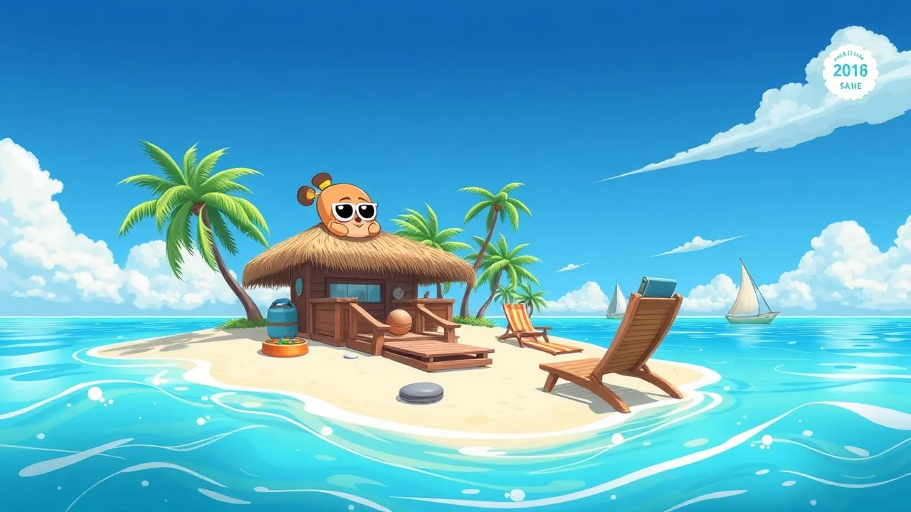 Relax and Slack Off While You Guard The Island image