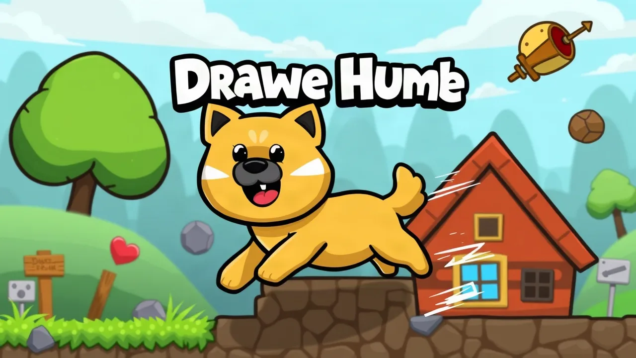 Doge Rush Draw Home Puzzle: A Unique Drawing Action Challenge image