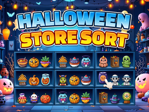 Halloween Store Sort: A Spooky Match 3 Puzzle Challenge image