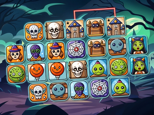 Spooky Links Matching Puzzle Game for Halloween image