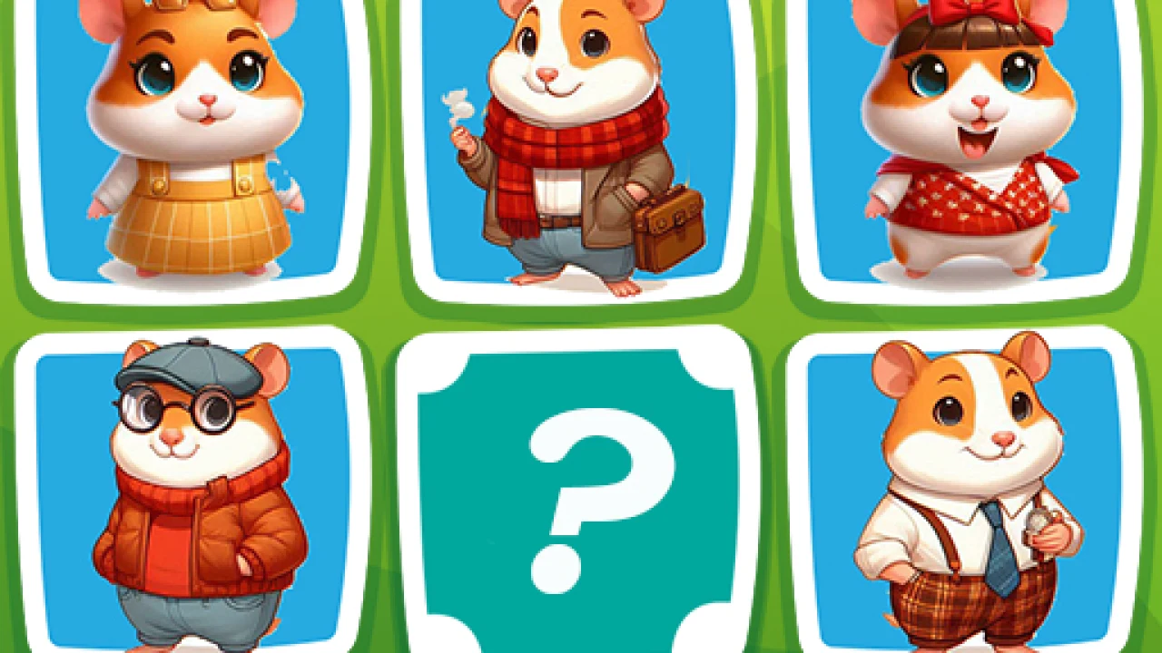 Hamster Kombat Pairs Brain Training Puzzle Challenge image