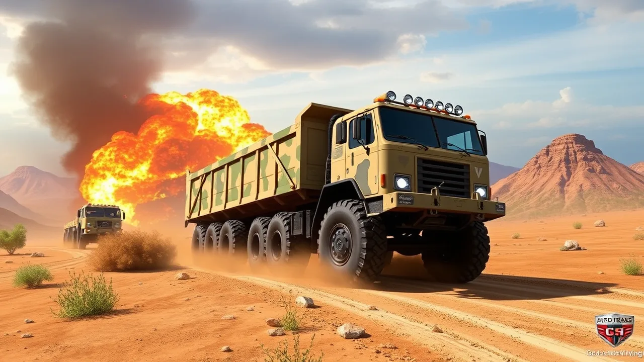 Offroad Truck Army Driving: Ultimate Military Action image