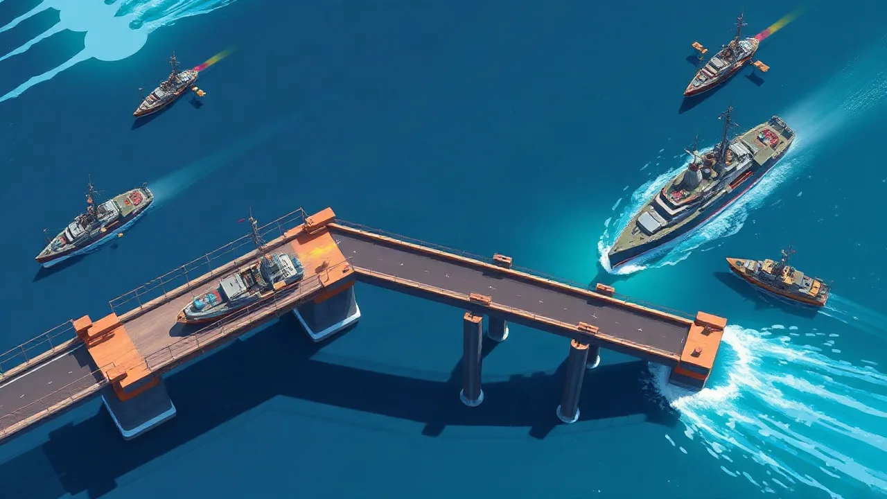 Bridge Wars: The Ultimate Hypercasual Battleship Experience image