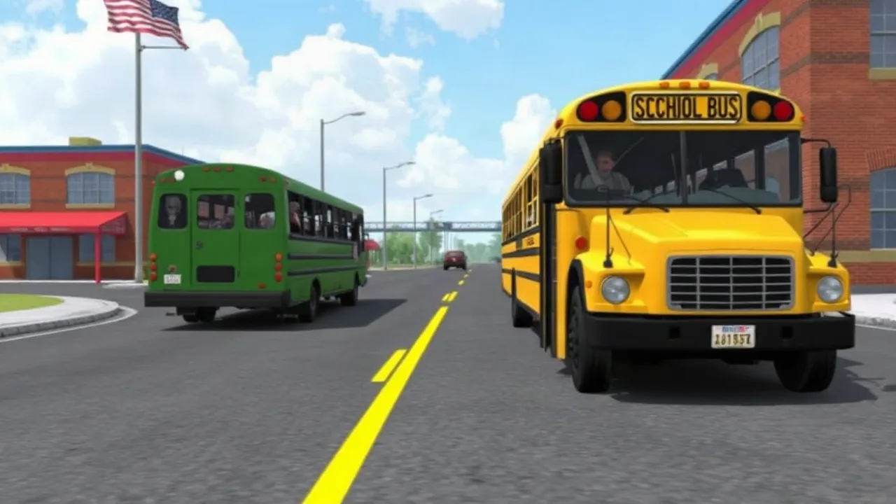 Master the School Bus in Bus School Park Driver image