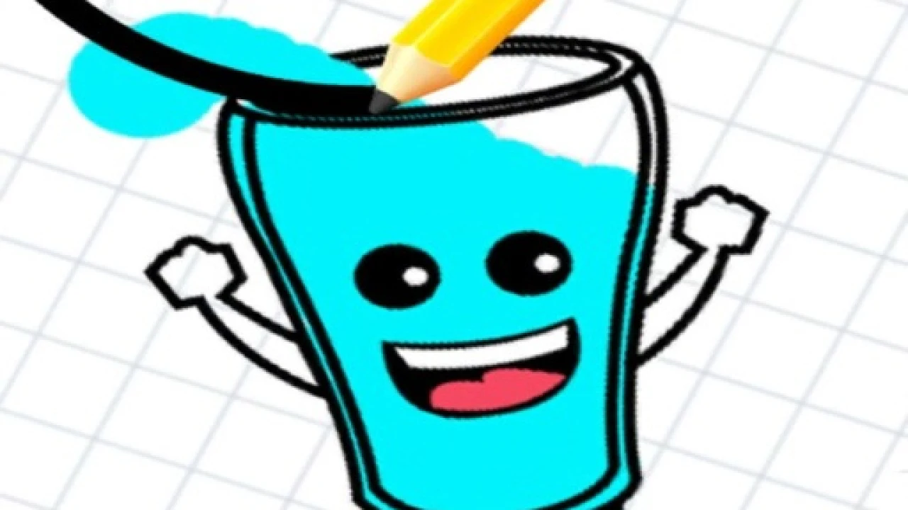 Solve the puzzle in Happy Glass Draw lines image