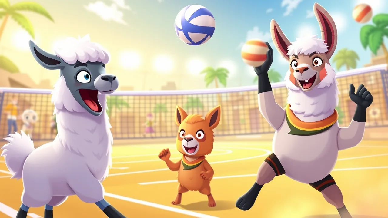 Volley Lama: The Ultimate Sports Challenge image