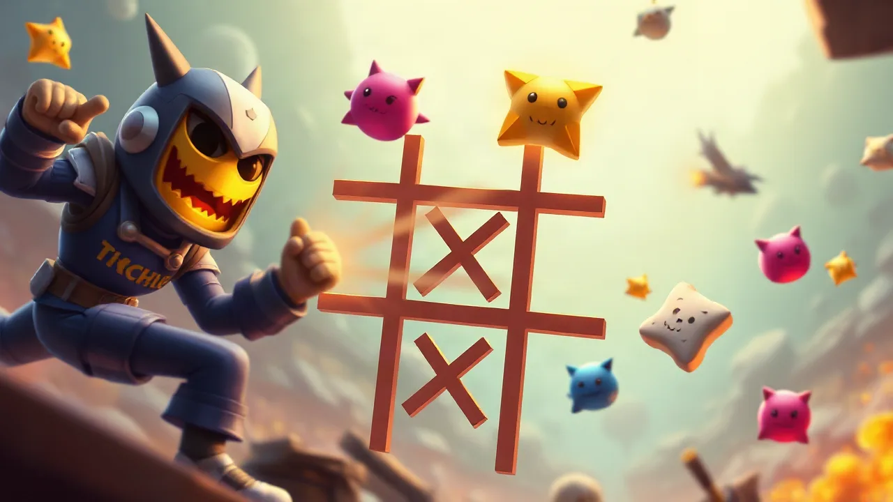 Juicy Tic Tac Toe Battle: The Ultimate Action Showdown image