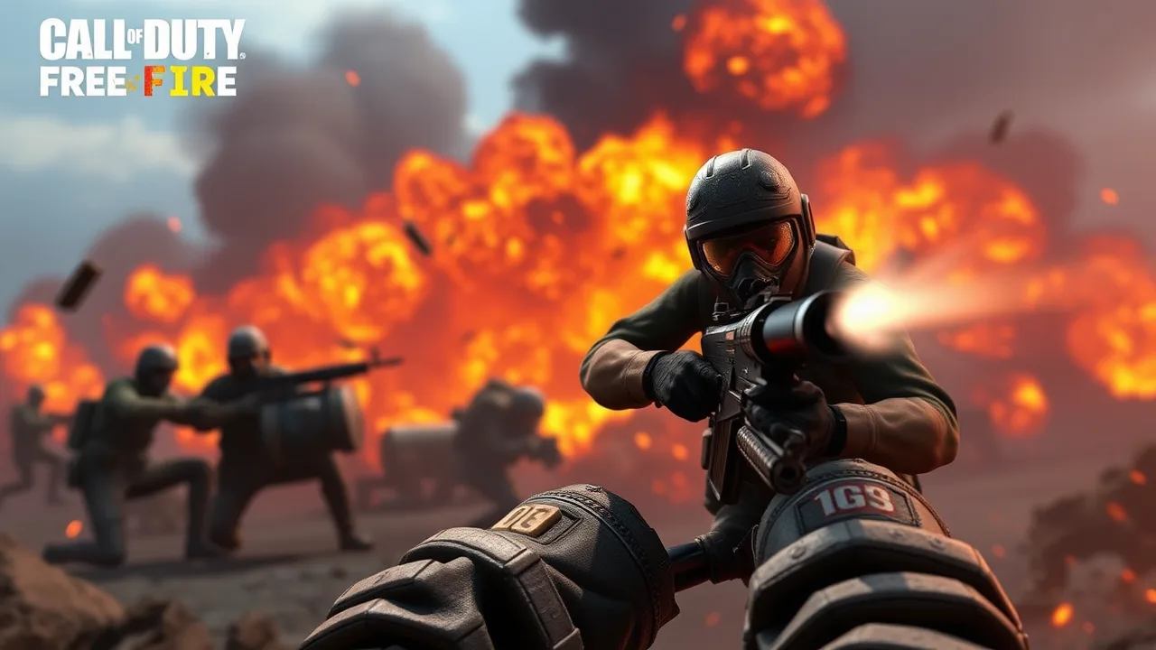 Survive the Fire in Call Of Duty Free Fire Battles image